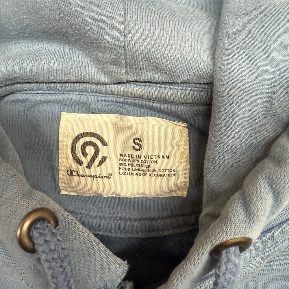 ✅Mens S Hoodie Lot of 2 Canterbury & Champion Grey Blue Pullover Sweatshirt Y2K - Picture 4 of 12